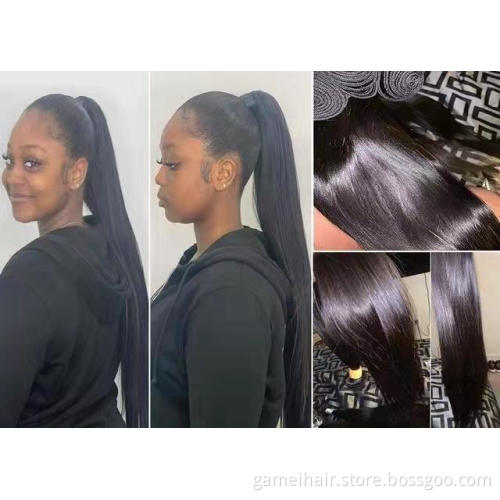 100% natural cuticle aligned wholesale virgin raw  hair Brazilian hair bundles Cuticle Aligned  Virgin Hair Vendors
